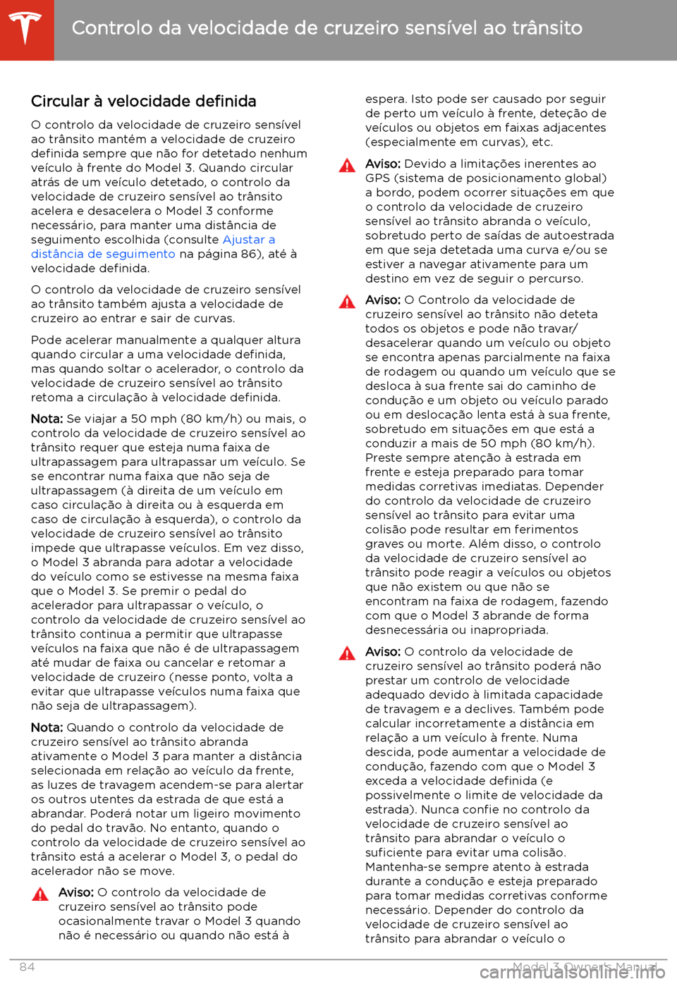 TESLA MODEL 3 2019 Manual do proprietário (in Portuguese) Circular TESLA MODEL 3 2019 Manual do proprietário (in Portuguese) Circular