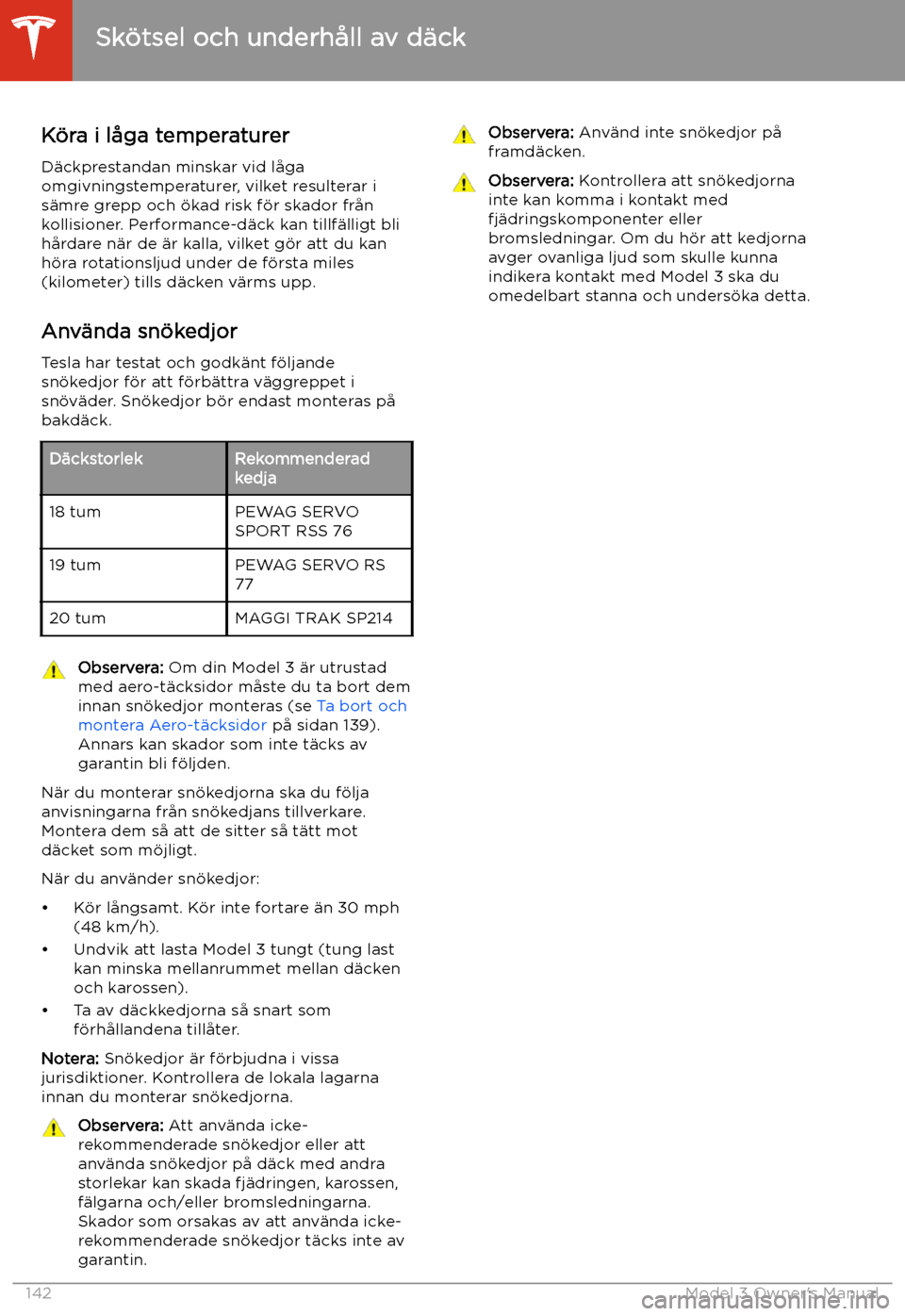 TESLA MODEL 3 2019 Ägarmanual (in Swedish) K TESLA MODEL 3 2019 Ägarmanual (in Swedish) K