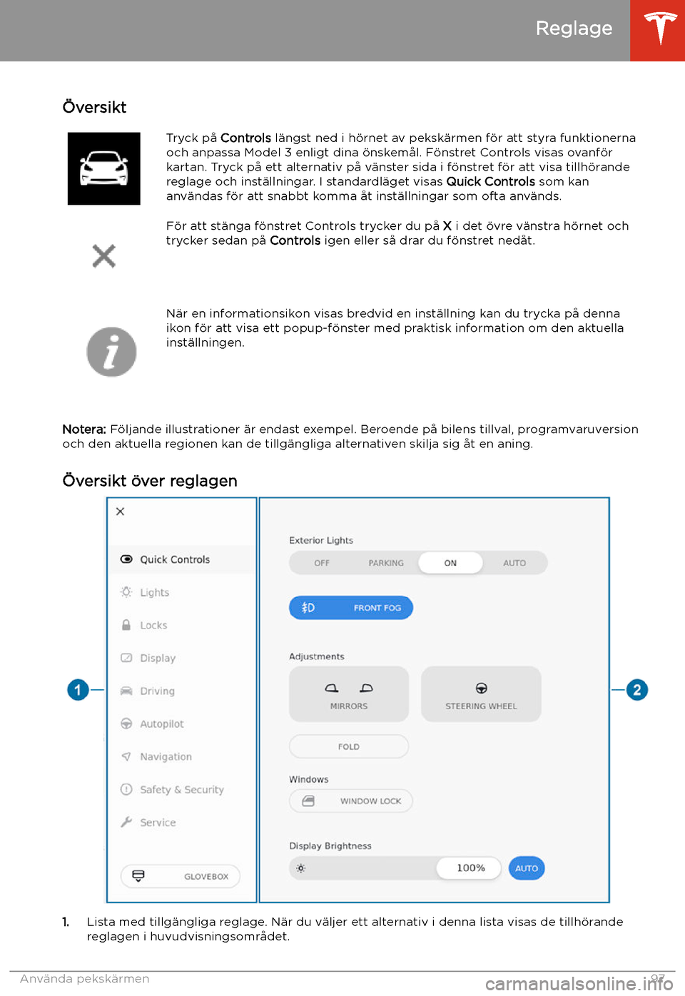 TESLA MODEL 3 2019 Ägarmanual (in Swedish) Anv TESLA MODEL 3 2019 Ägarmanual (in Swedish) Anv