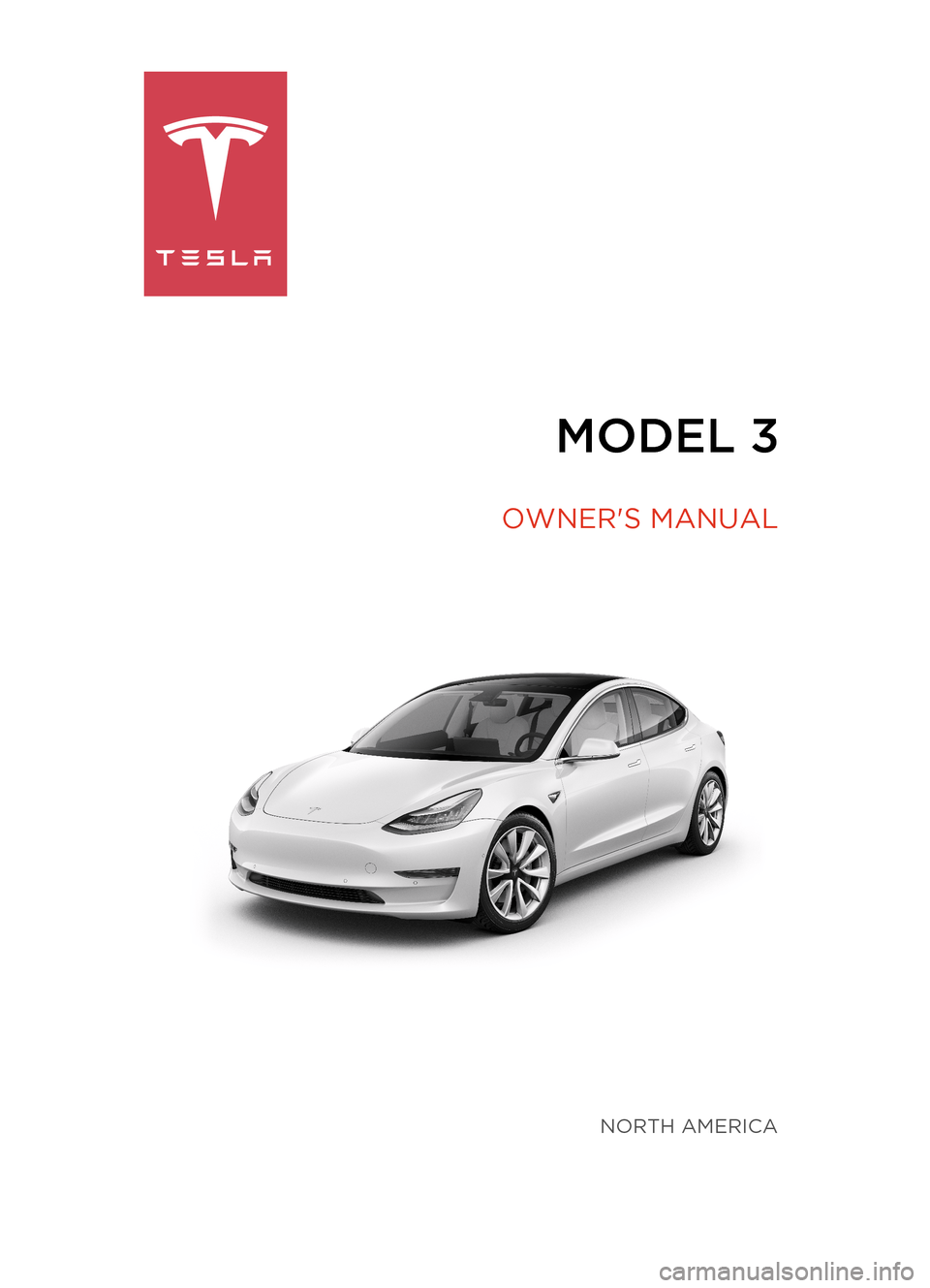 TESLA MODEL 3 2018  Owners Manual 