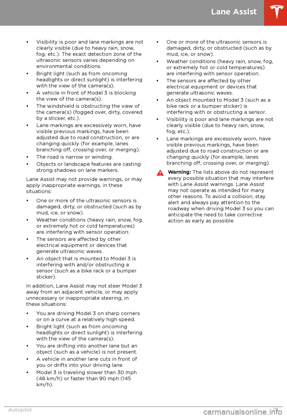 TESLA MODEL 3 2018 Manual PDF 