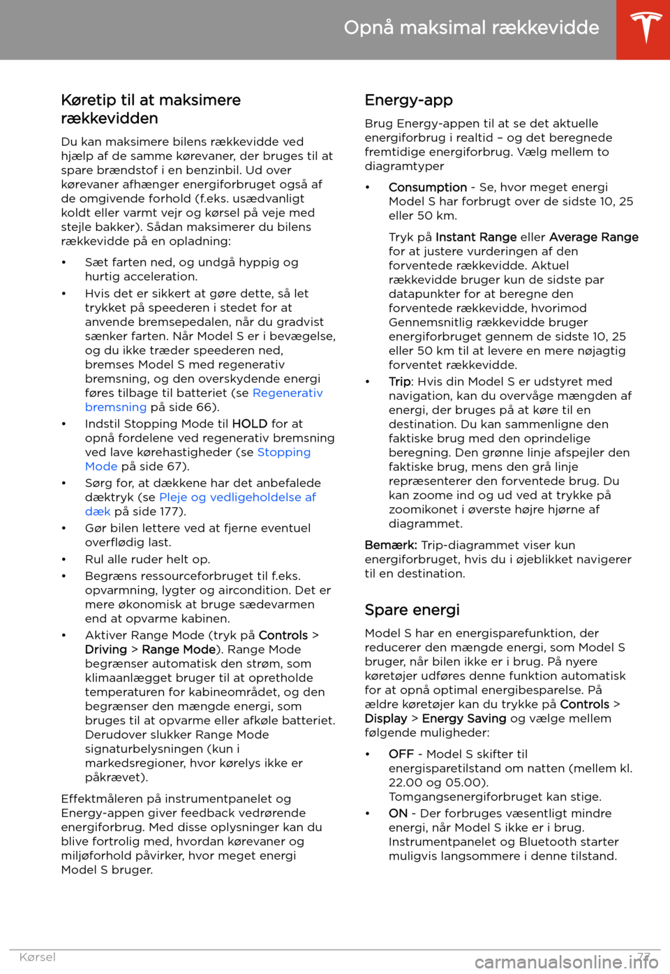 TESLA MODEL S 2020 Instruktionsbog (in Danish) Opn TESLA MODEL S 2020 Instruktionsbog (in Danish) Opn