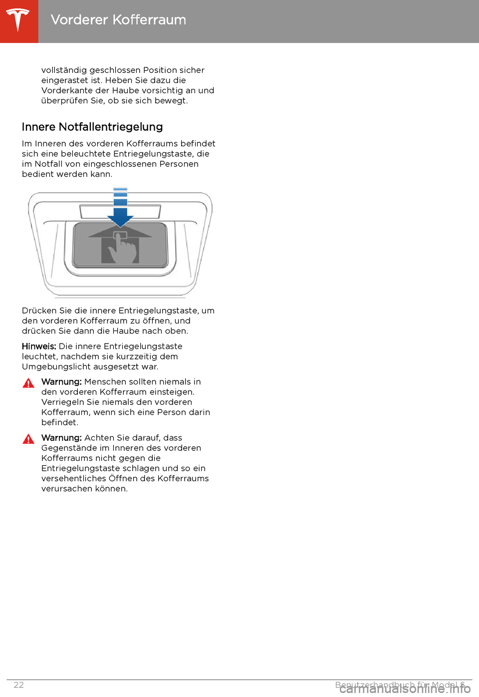 TESLA MODEL S 2020 Betriebsanleitung (in German) vollst TESLA MODEL S 2020 Betriebsanleitung (in German) vollst