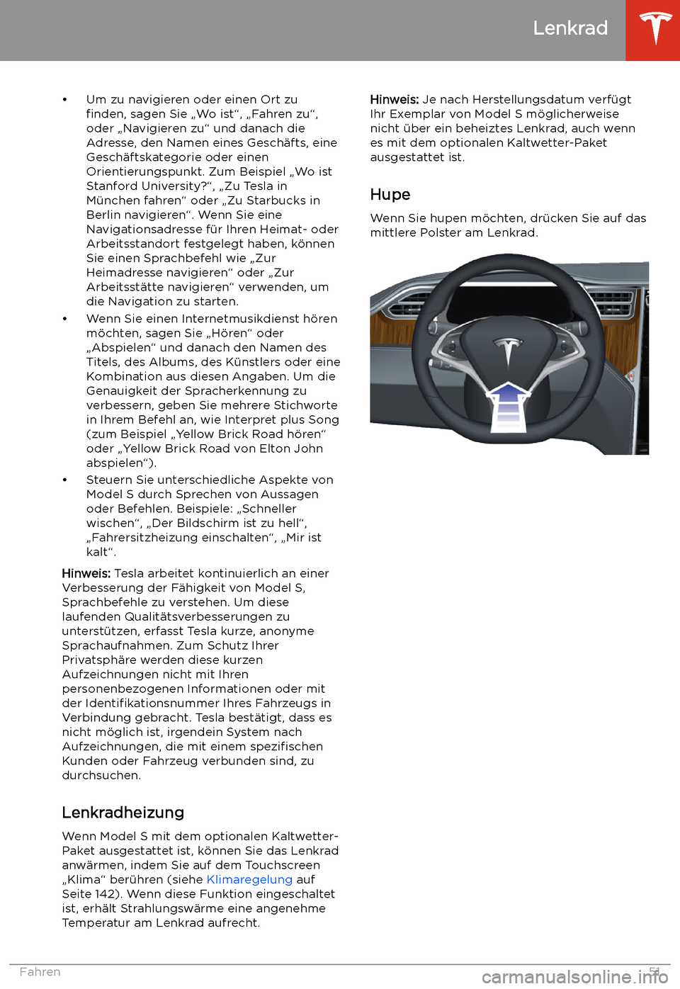 TESLA MODEL S 2020 Betriebsanleitung (in German) TESLA MODEL S 2020 Betriebsanleitung (in German)