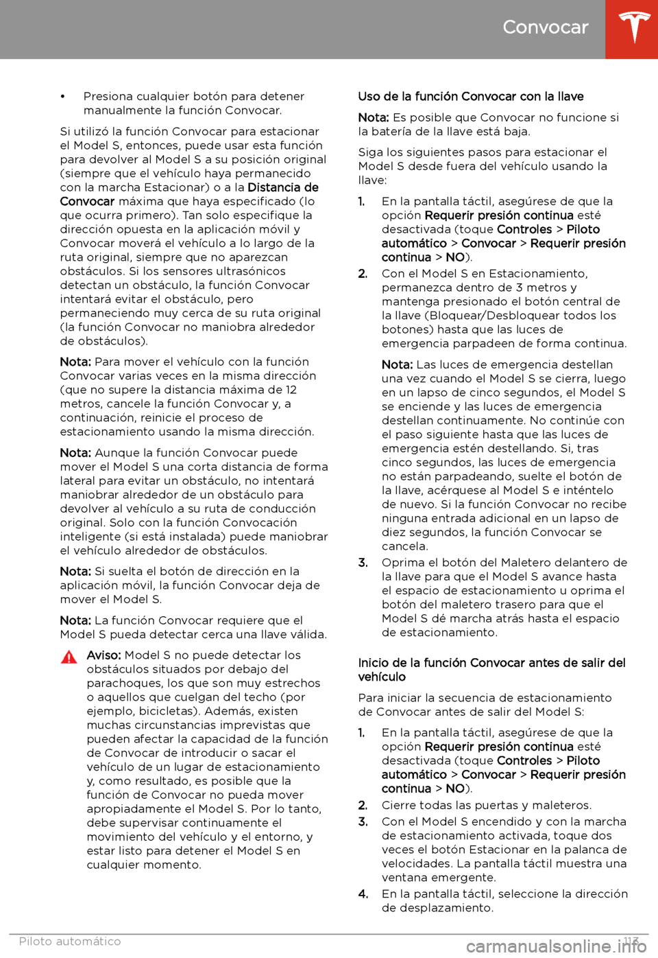 TESLA MODEL S 2020 Manual del propietario (in Spanish) TESLA MODEL S 2020 Manual del propietario (in Spanish)