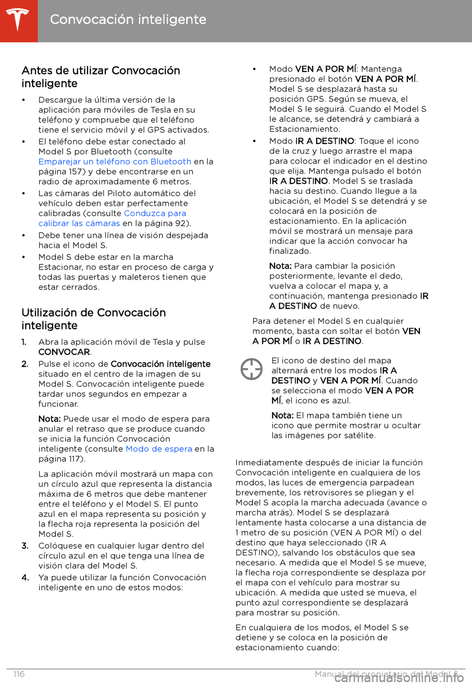 TESLA MODEL S 2020 Manual del propietario (in Spanish) Antes de utilizar Convocaci TESLA MODEL S 2020 Manual del propietario (in Spanish) Antes de utilizar Convocaci