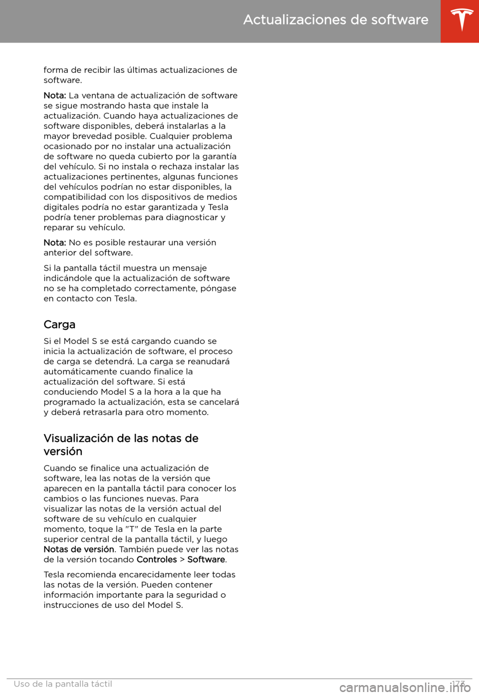 TESLA MODEL S 2020  Manual del propietario (in Spanish)  forma de recibir las 