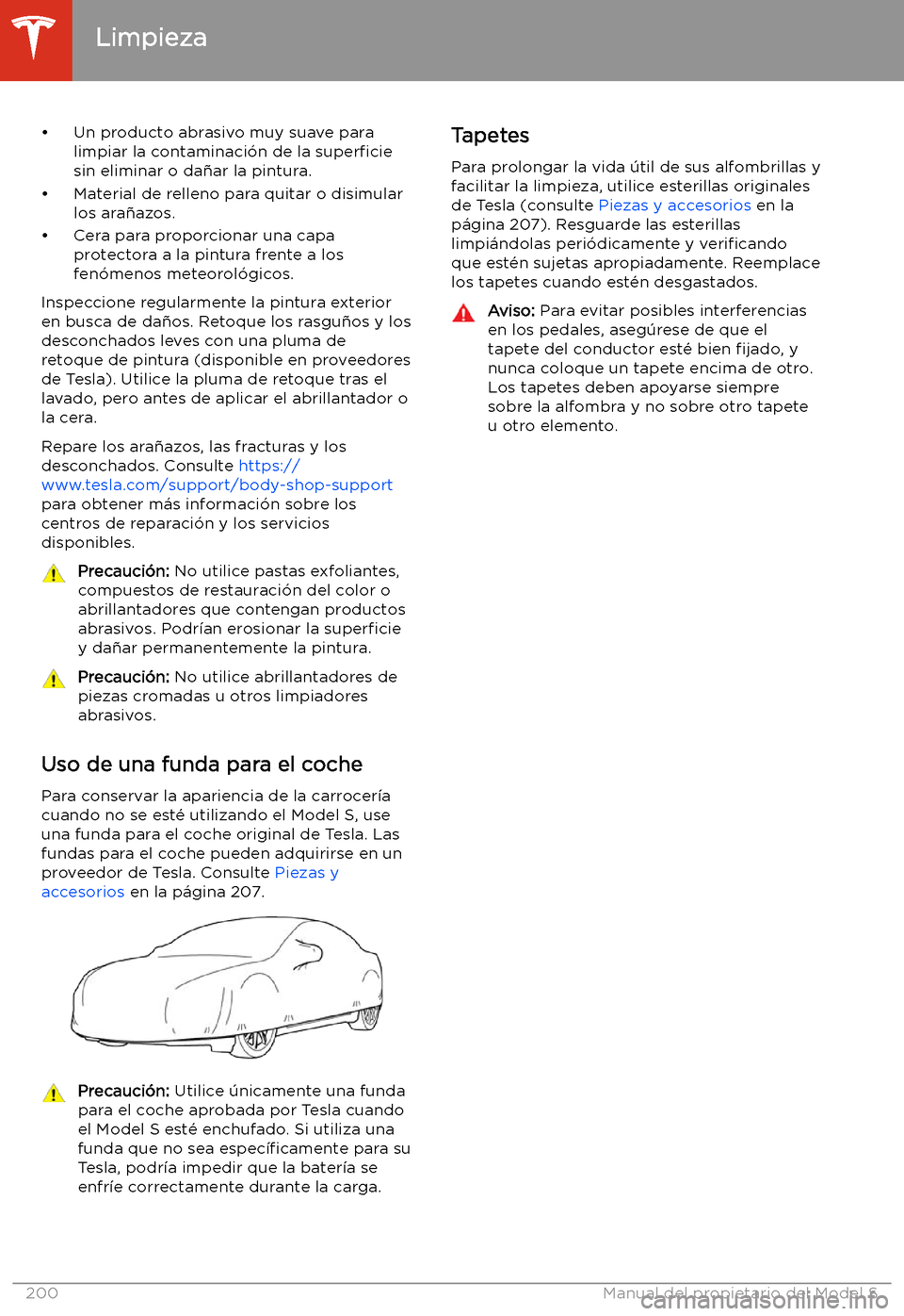 TESLA MODEL S 2020 Manual del propietario (in Spanish) TESLA MODEL S 2020 Manual del propietario (in Spanish)