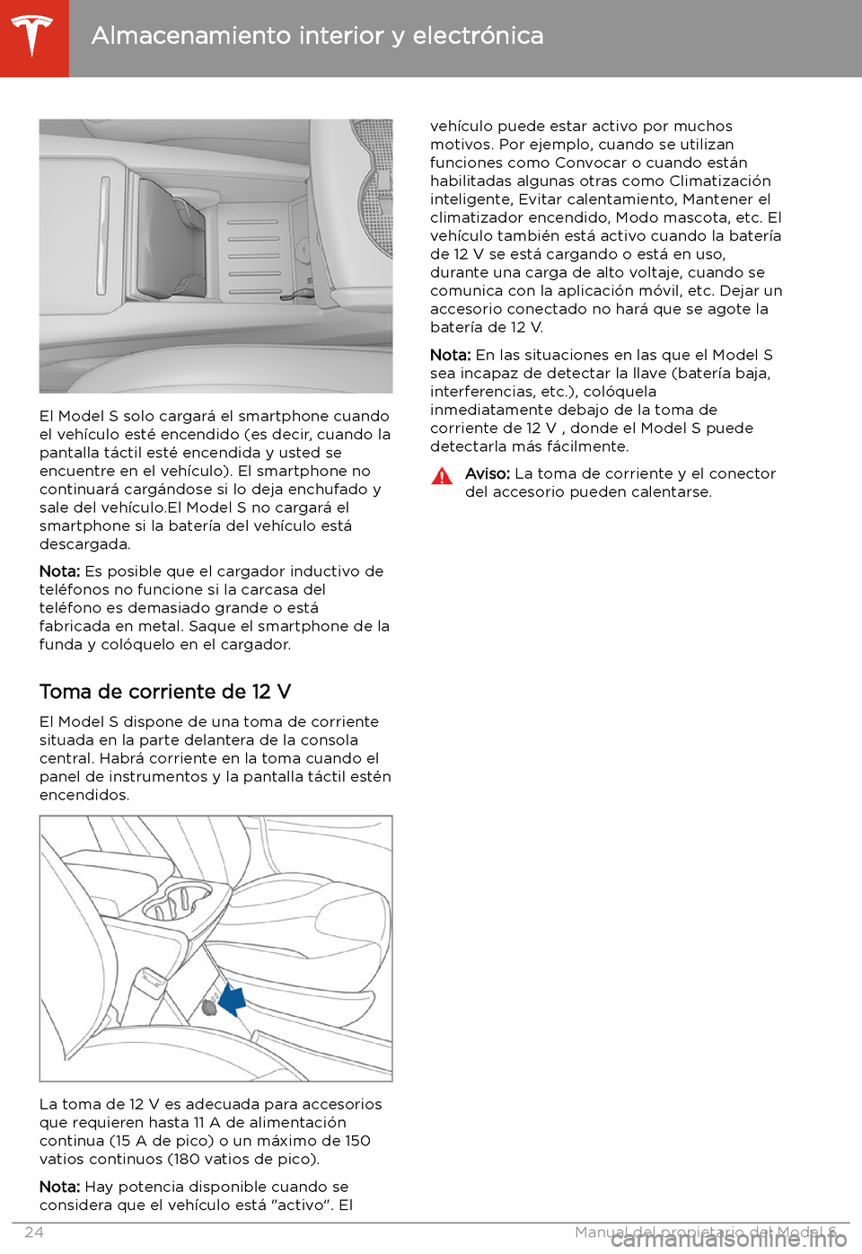 TESLA MODEL S 2020  Manual del propietario (in Spanish)  El Model S solo cargar