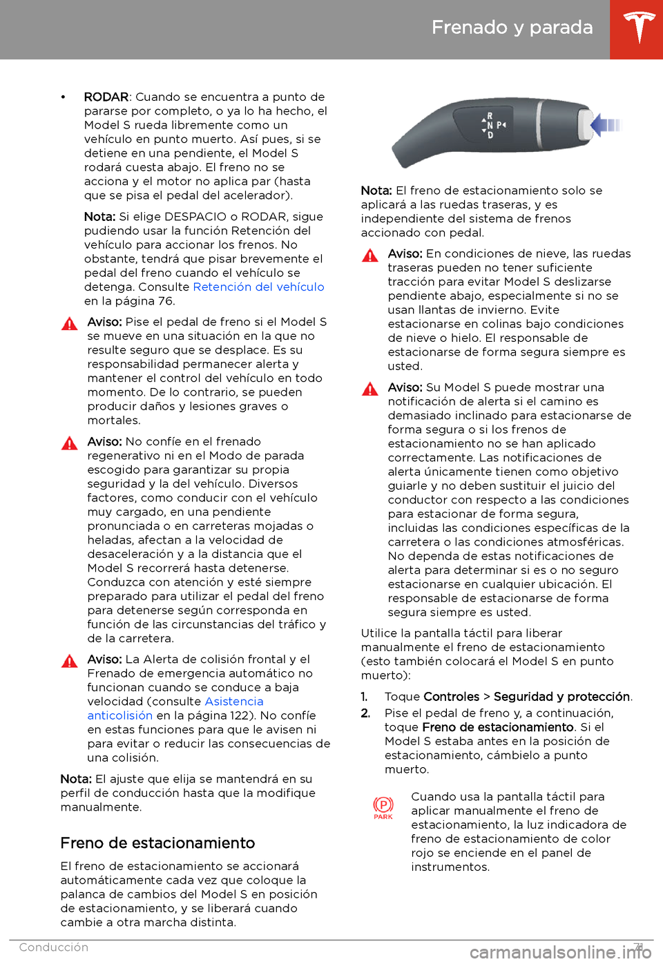 TESLA MODEL S 2020 Manual del propietario (in Spanish) TESLA MODEL S 2020 Manual del propietario (in Spanish)