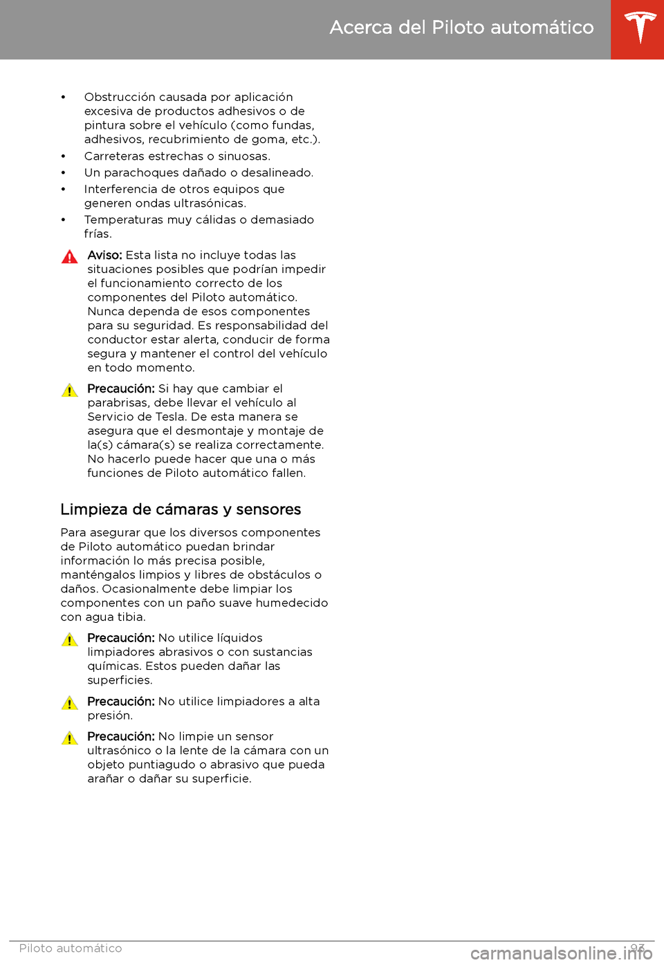 TESLA MODEL S 2020 Manual del propietario (in Spanish) TESLA MODEL S 2020 Manual del propietario (in Spanish)