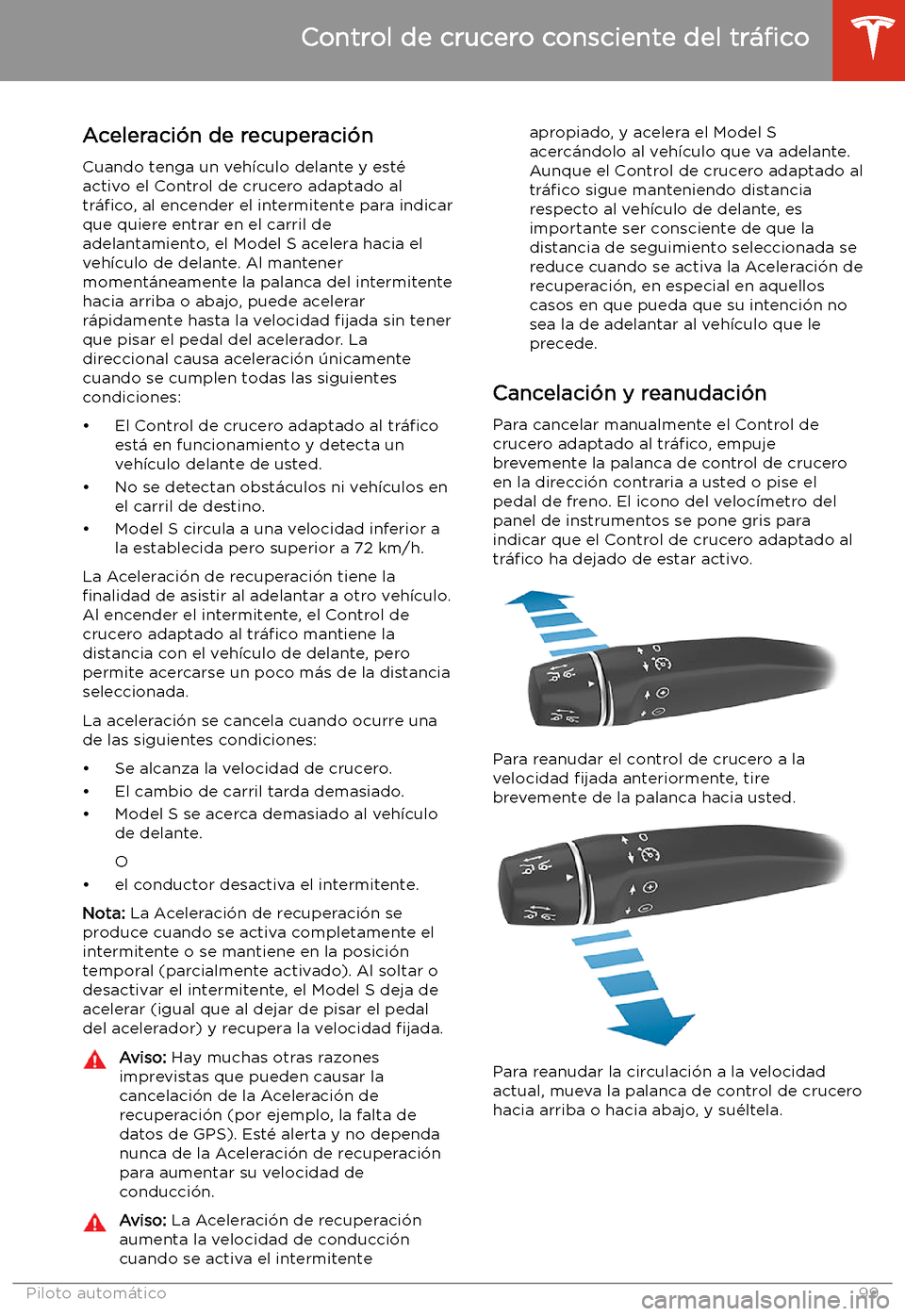 TESLA MODEL S 2020 Manual del propietario (in Spanish) Aceleraci TESLA MODEL S 2020 Manual del propietario (in Spanish) Aceleraci