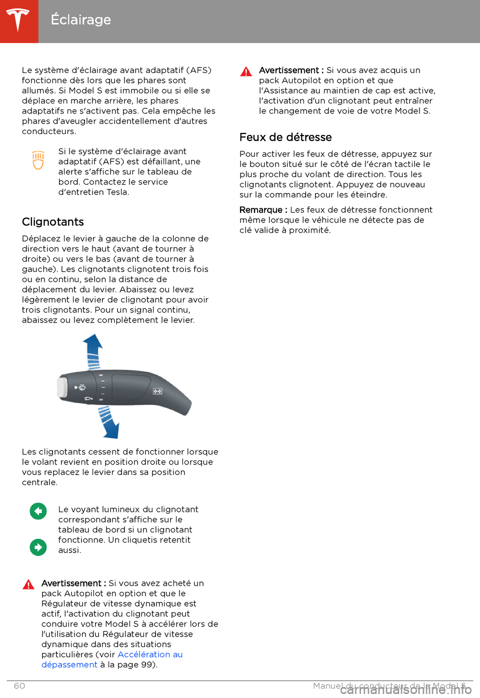 TESLA MODEL S 2020 Manuel du propriétaire (in French) Le syst TESLA MODEL S 2020 Manuel du propriétaire (in French) Le syst