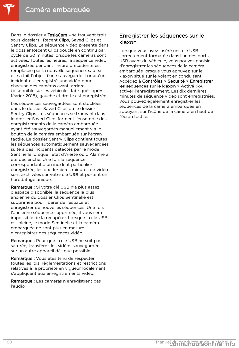 TESLA MODEL S 2020 Manuel du propriétaire (in French) Dans le dossier TESLA MODEL S 2020 Manuel du propriétaire (in French) Dans le dossier