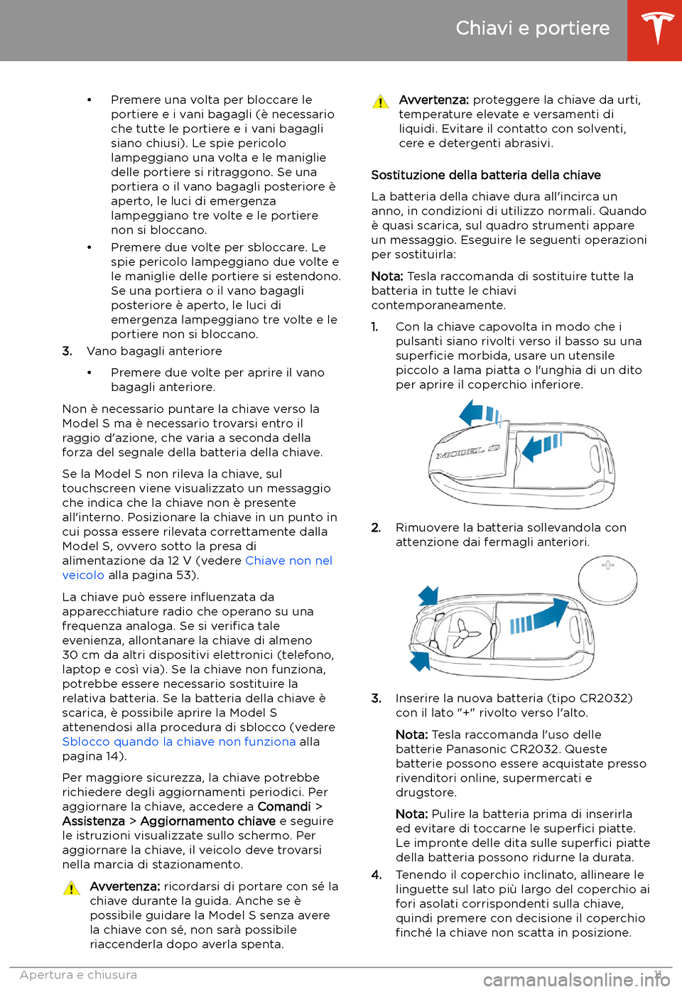 TESLA MODEL S 2020 Manuale del proprietario (in Italian) TESLA MODEL S 2020 Manuale del proprietario (in Italian)