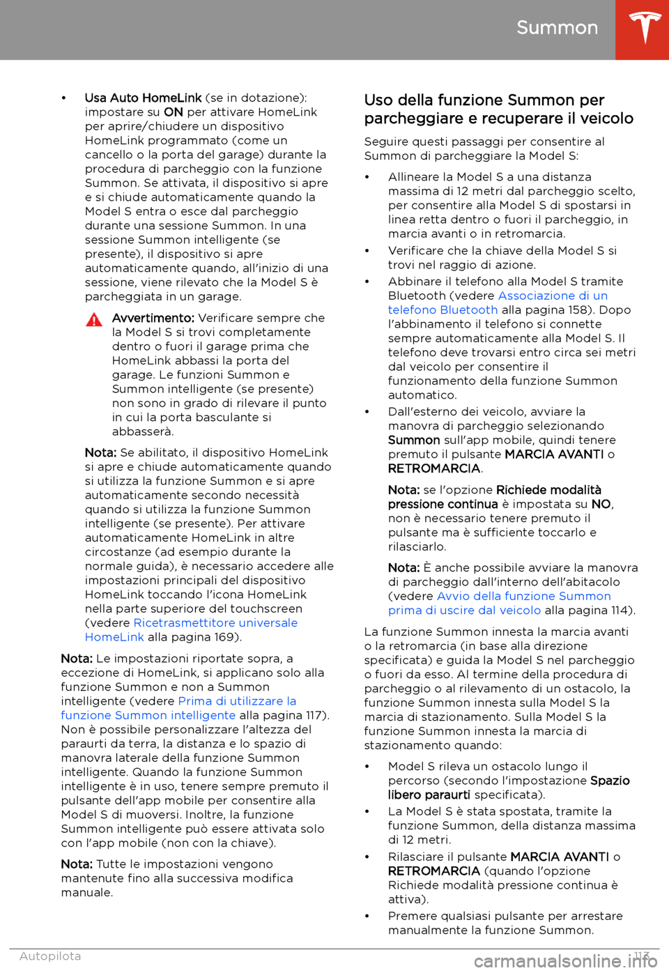 TESLA MODEL S 2020 Manuale del proprietario (in Italian) TESLA MODEL S 2020 Manuale del proprietario (in Italian)