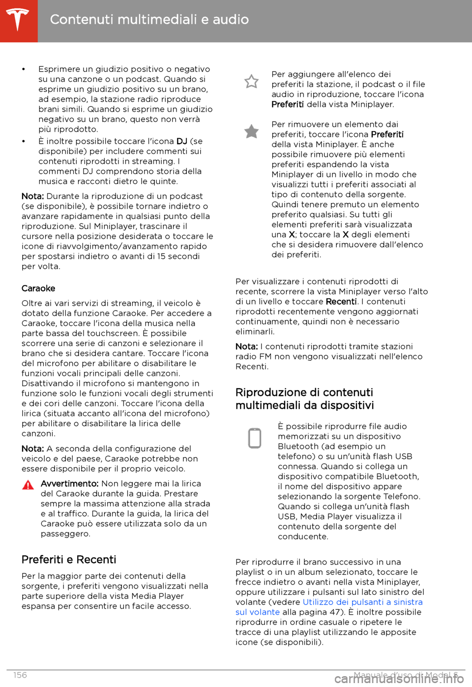 TESLA MODEL S 2020 Manuale del proprietario (in Italian) TESLA MODEL S 2020 Manuale del proprietario (in Italian)