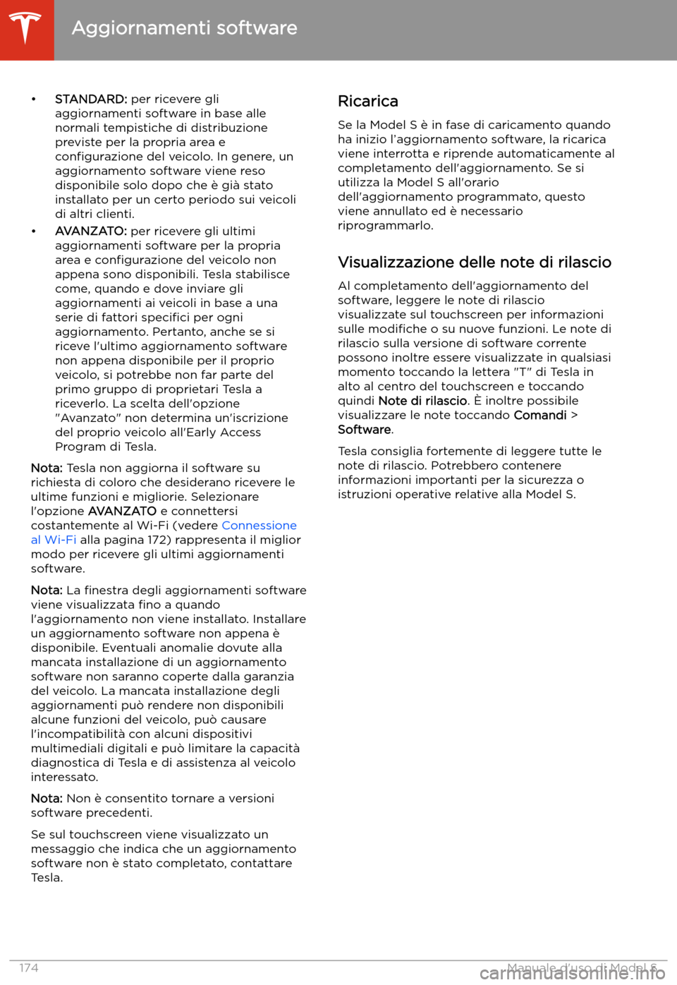 TESLA MODEL S 2020 Manuale del proprietario (in Italian) TESLA MODEL S 2020 Manuale del proprietario (in Italian)