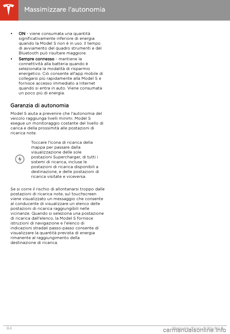 TESLA MODEL S 2020 Manuale del proprietario (in Italian) TESLA MODEL S 2020 Manuale del proprietario (in Italian)