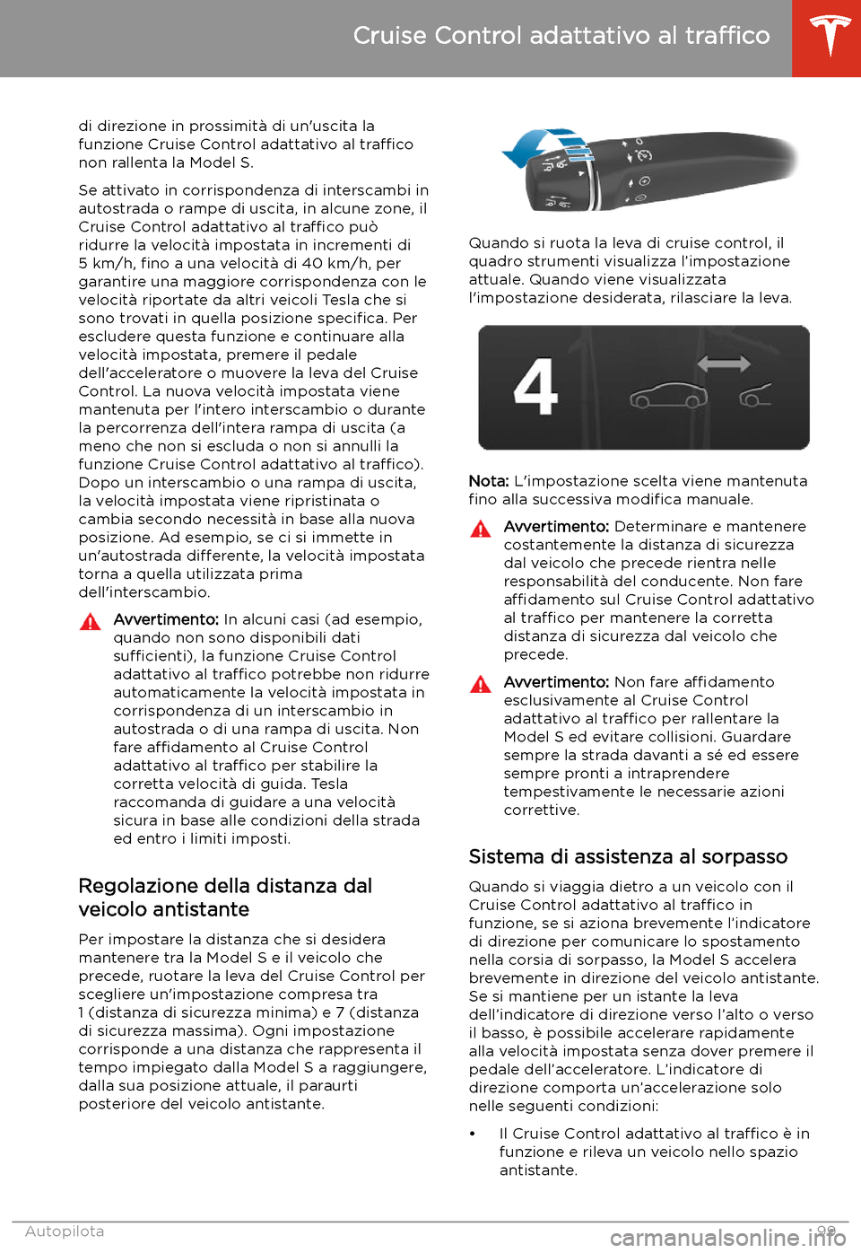 TESLA MODEL S 2020 Manuale del proprietario (in Italian) di direzione in prossimit TESLA MODEL S 2020 Manuale del proprietario (in Italian) di direzione in prossimit