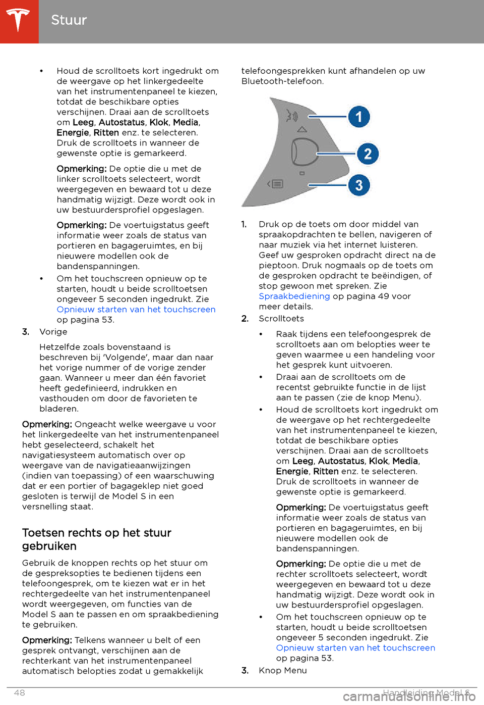 TESLA MODEL S 2020  Handleiding (in Dutch) 