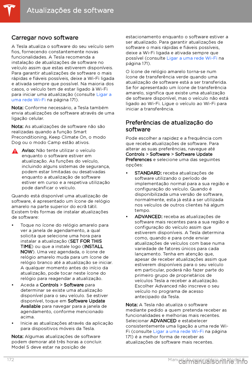TESLA MODEL S 2020 Manual do proprietário (in Portuguese) Atualiza TESLA MODEL S 2020 Manual do proprietário (in Portuguese) Atualiza
