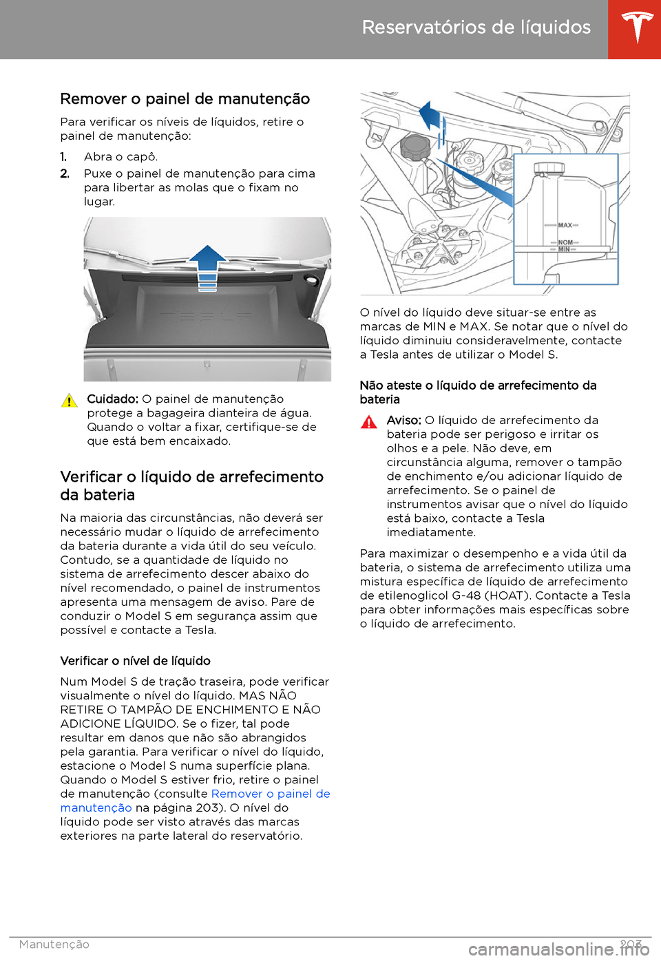 TESLA MODEL S 2020 Manual do proprietário (in Portuguese) Reservat TESLA MODEL S 2020 Manual do proprietário (in Portuguese) Reservat