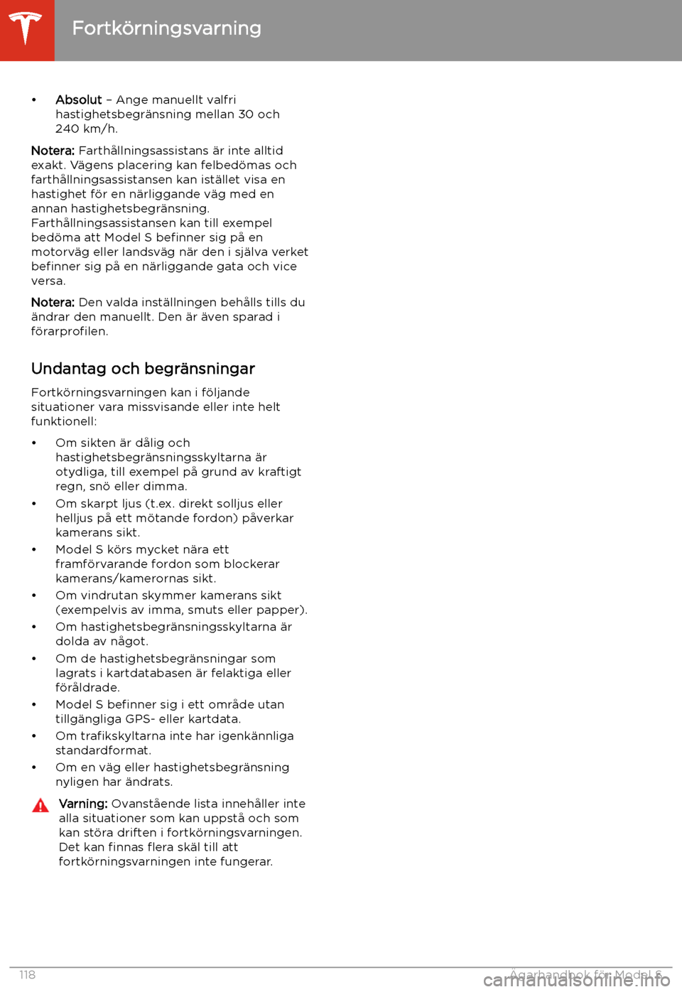 TESLA MODEL S 2020 Ägarmanual (in Swedish) TESLA MODEL S 2020 Ägarmanual (in Swedish)
