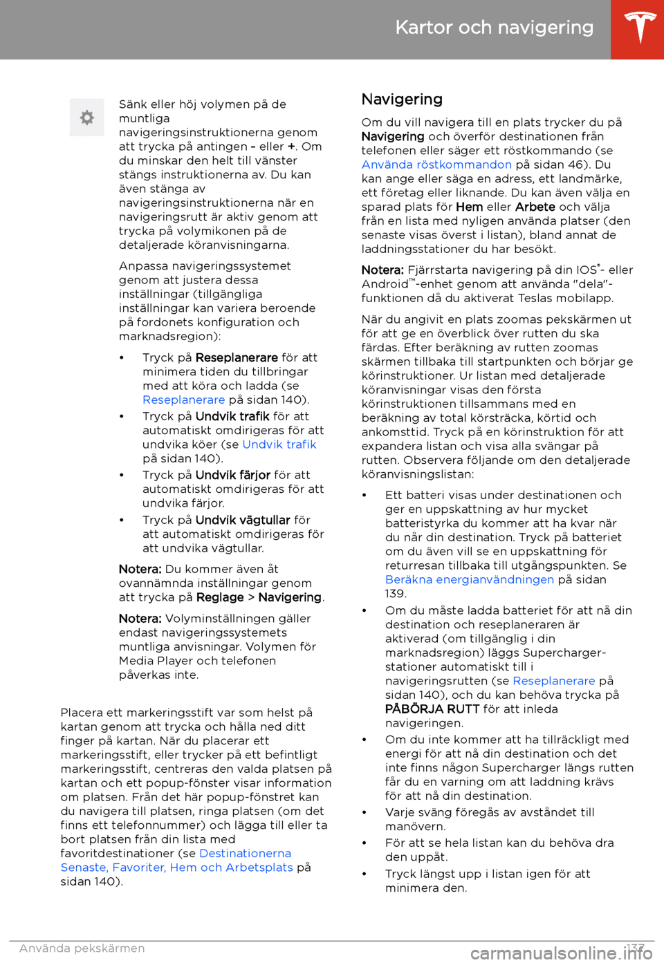 TESLA MODEL S 2020  Ägarmanual (in Swedish) S