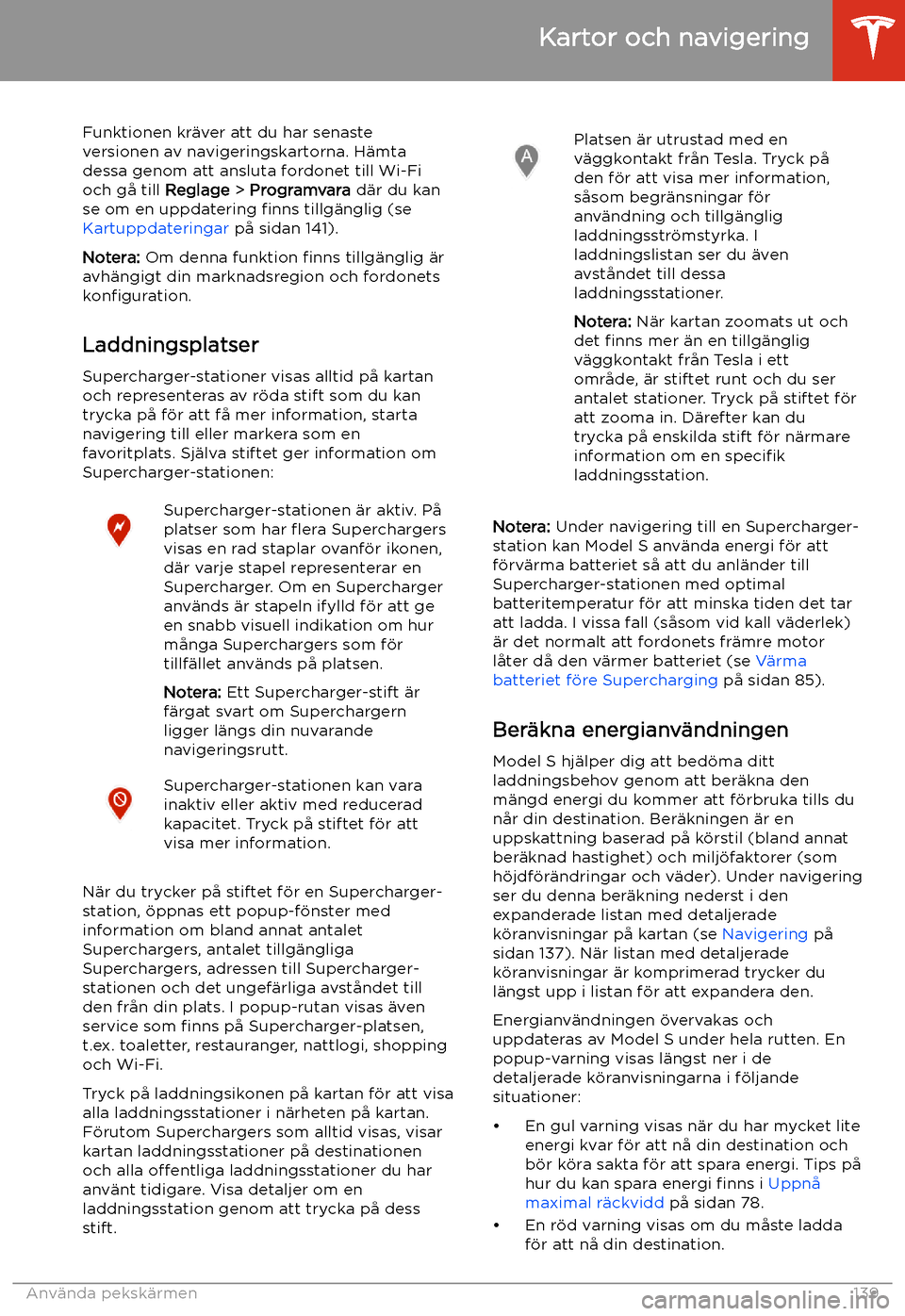 TESLA MODEL S 2020  Ägarmanual (in Swedish) Funktionen kr