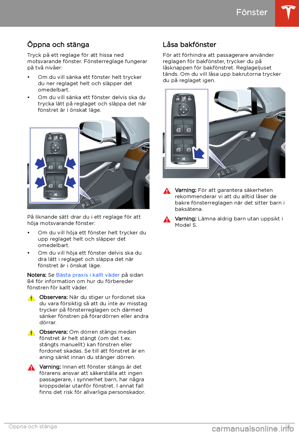 TESLA MODEL S 2020 Ägarmanual (in Swedish) F TESLA MODEL S 2020 Ägarmanual (in Swedish) F