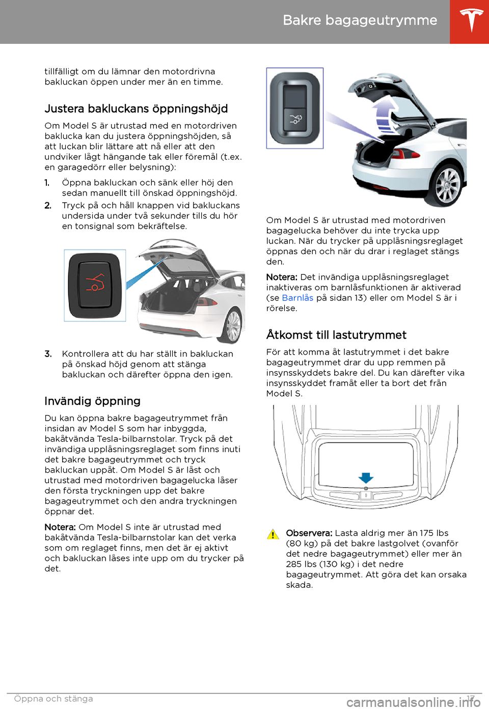 TESLA MODEL S 2020 Ägarmanual (in Swedish) tillf TESLA MODEL S 2020 Ägarmanual (in Swedish) tillf