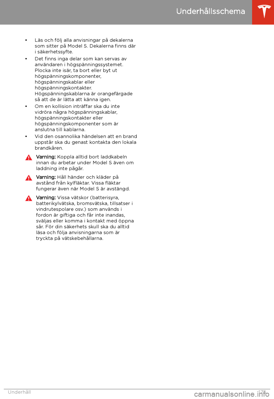 TESLA MODEL S 2020 Ägarmanual (in Swedish) TESLA MODEL S 2020 Ägarmanual (in Swedish)