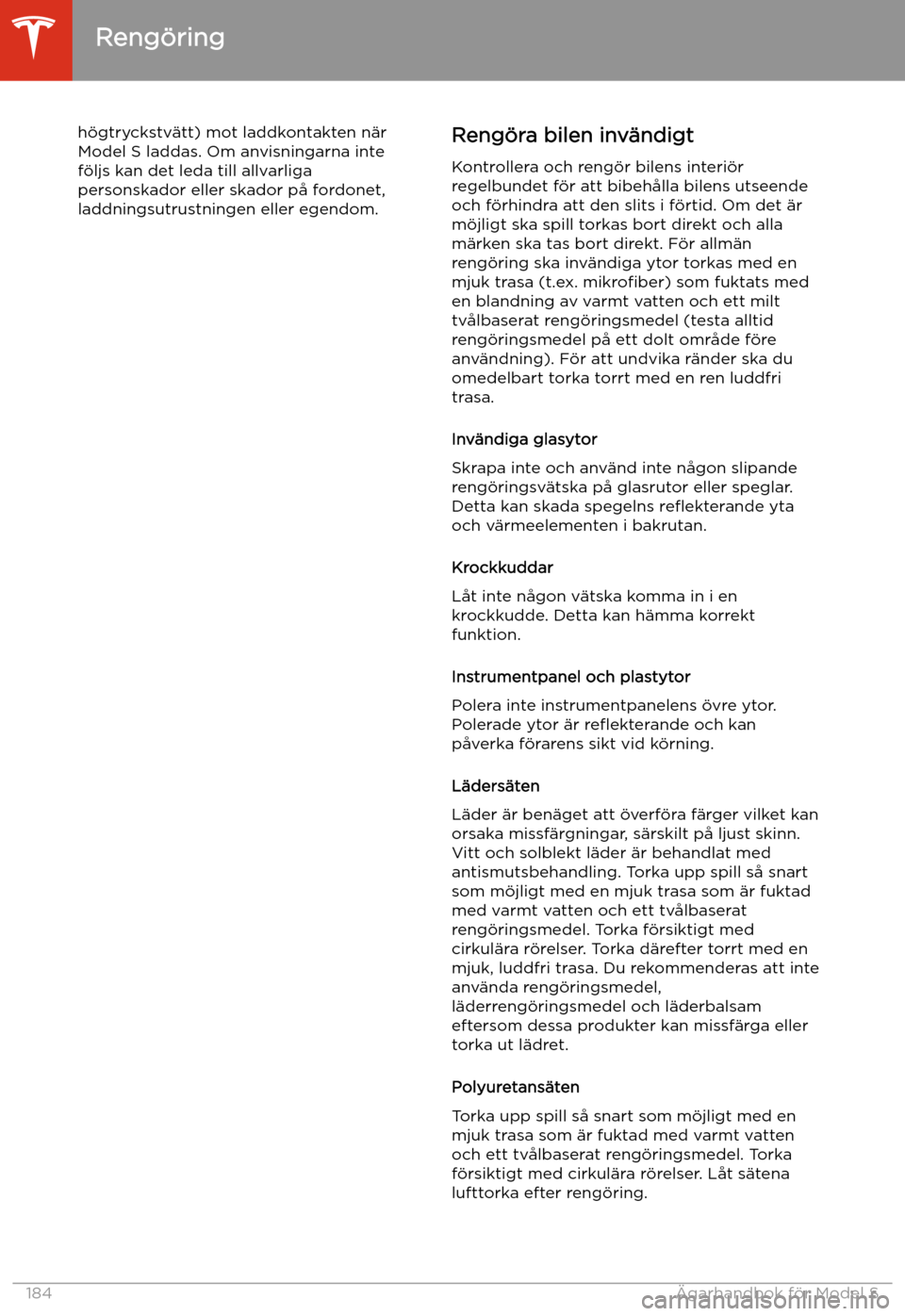 TESLA MODEL S 2020 Ägarmanual (in Swedish) h TESLA MODEL S 2020 Ägarmanual (in Swedish) h