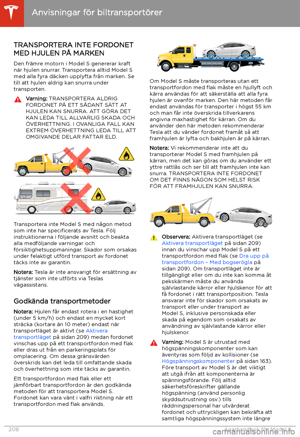 TESLA MODEL S 2020 Ägarmanual (in Swedish) Anvisningar f TESLA MODEL S 2020 Ägarmanual (in Swedish) Anvisningar f