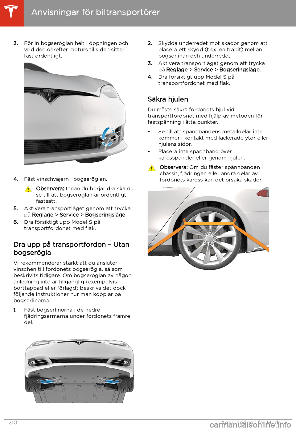 TESLA MODEL S 2020 Ägarmanual (in Swedish) 3.F TESLA MODEL S 2020 Ägarmanual (in Swedish) 3.F