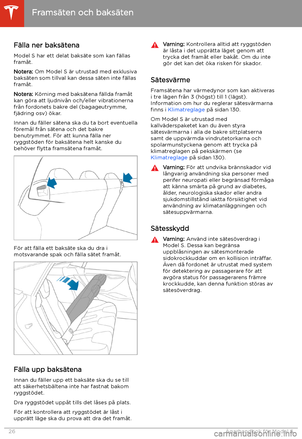 TESLA MODEL S 2020 Ägarmanual (in Swedish) F TESLA MODEL S 2020 Ägarmanual (in Swedish) F