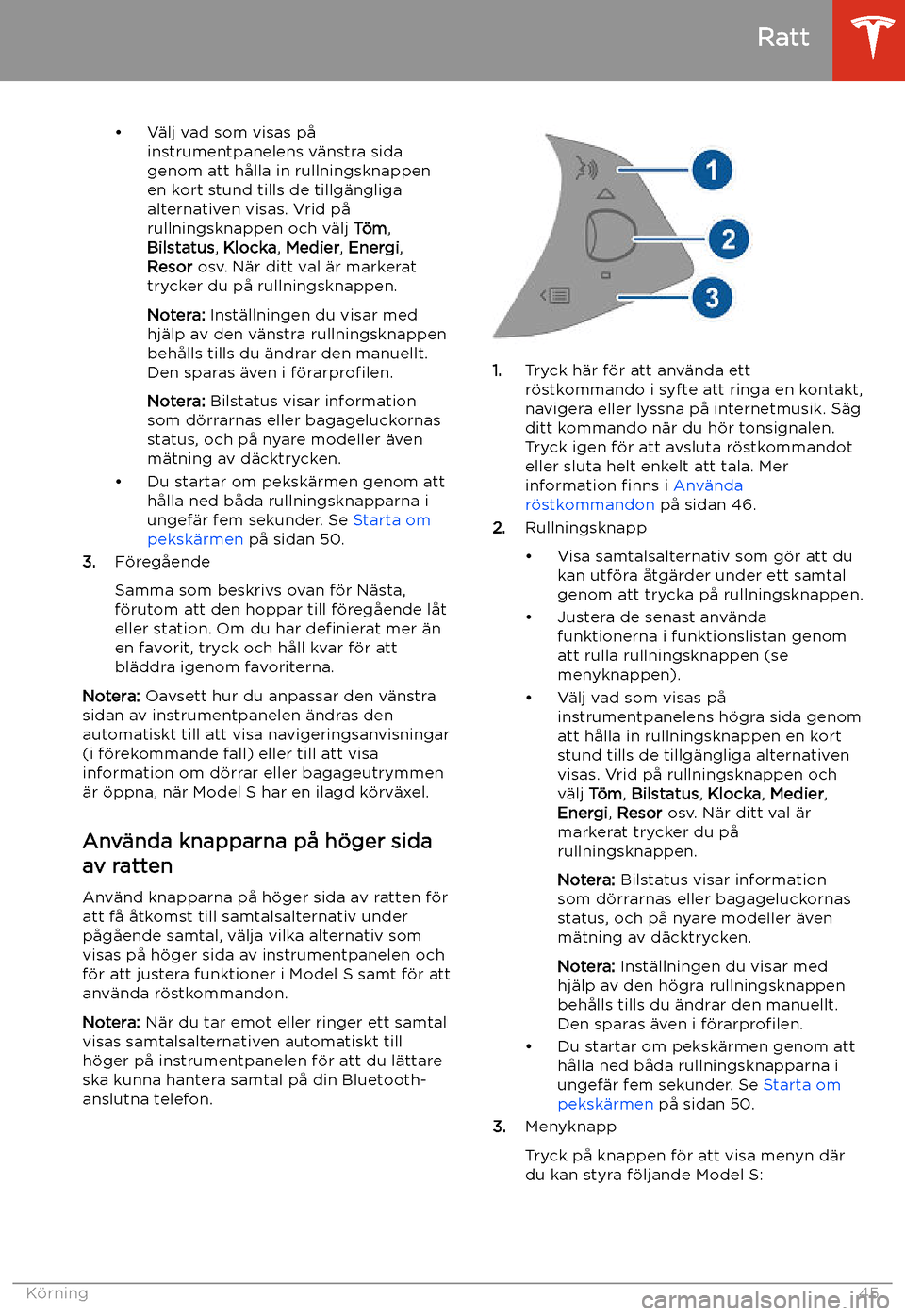 TESLA MODEL S 2020  Ägarmanual (in Swedish) 