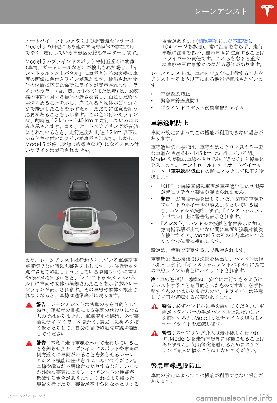 TESLA MODEL S 2020  取扱説明書 (in Japanese) 