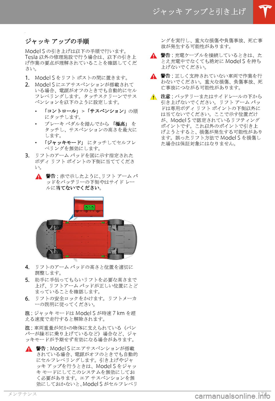 TESLA MODEL S 2020  取扱説明書 (in Japanese) 