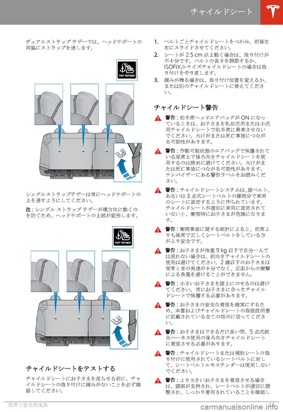 TESLA MODEL S 2020  取扱説明書 (in Japanese) 