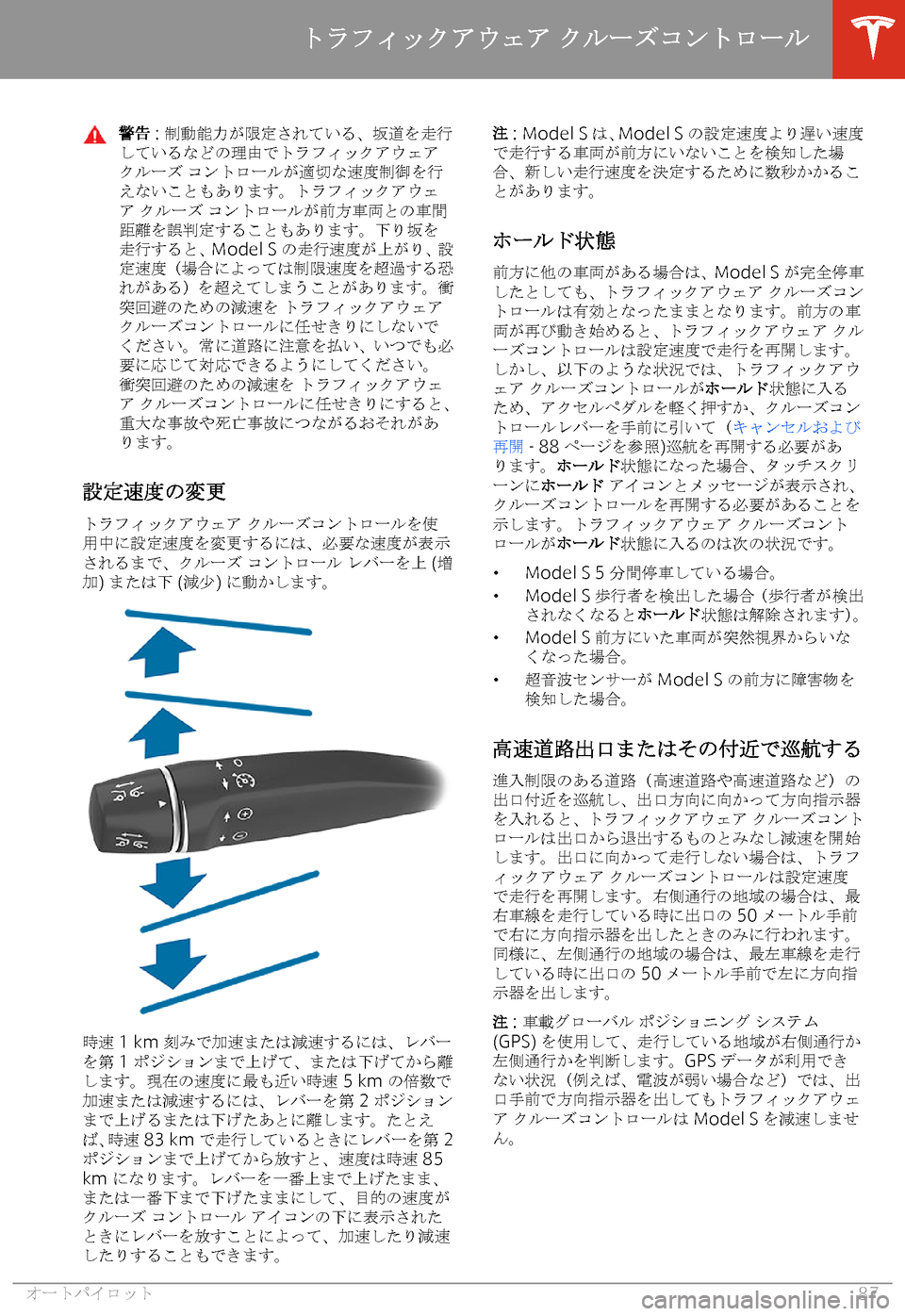 TESLA MODEL S 2020  取扱説明書 (in Japanese) 1