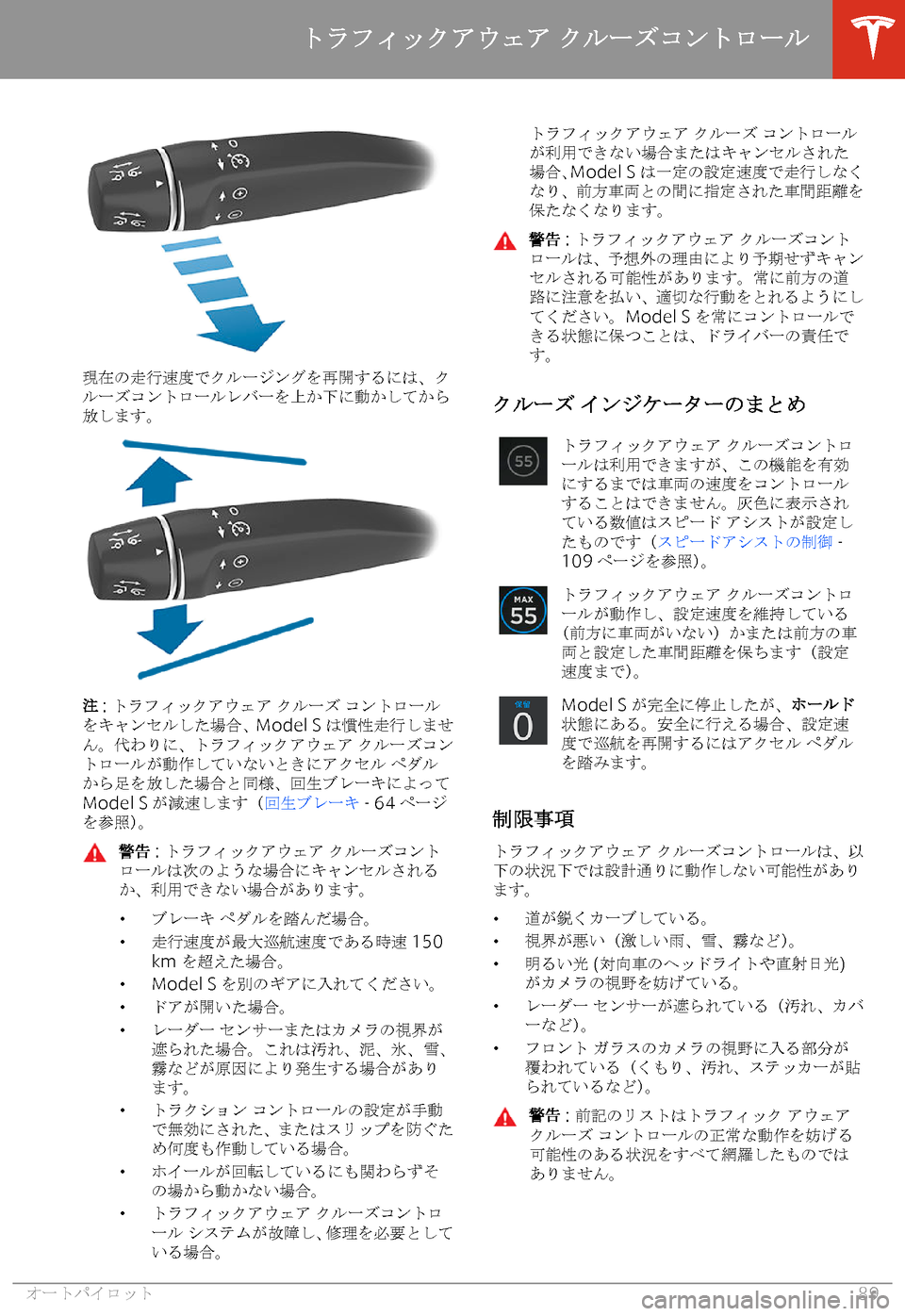 TESLA MODEL S 2020  取扱説明書 (in Japanese) #~b2n/