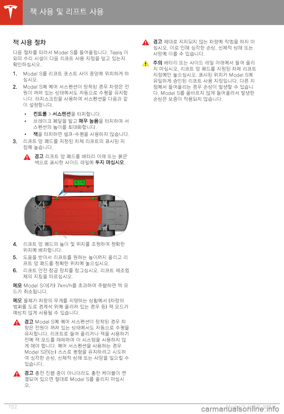 TESLA MODEL S 2020  사용자 가이드 (in Korean) =