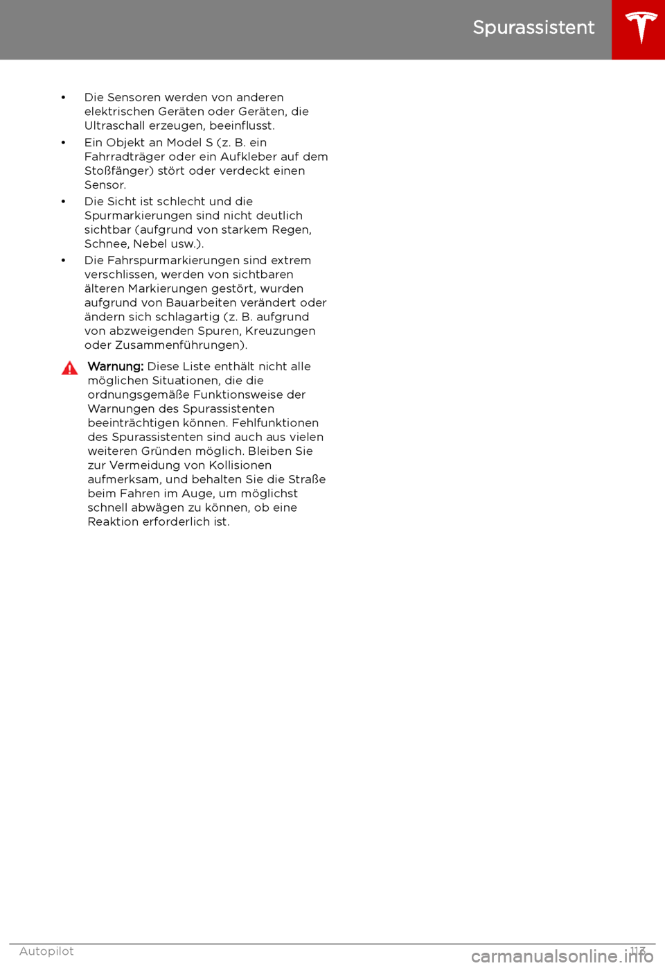 TESLA MODEL S 2019 Betriebsanleitung (in German) TESLA MODEL S 2019 Betriebsanleitung (in German)