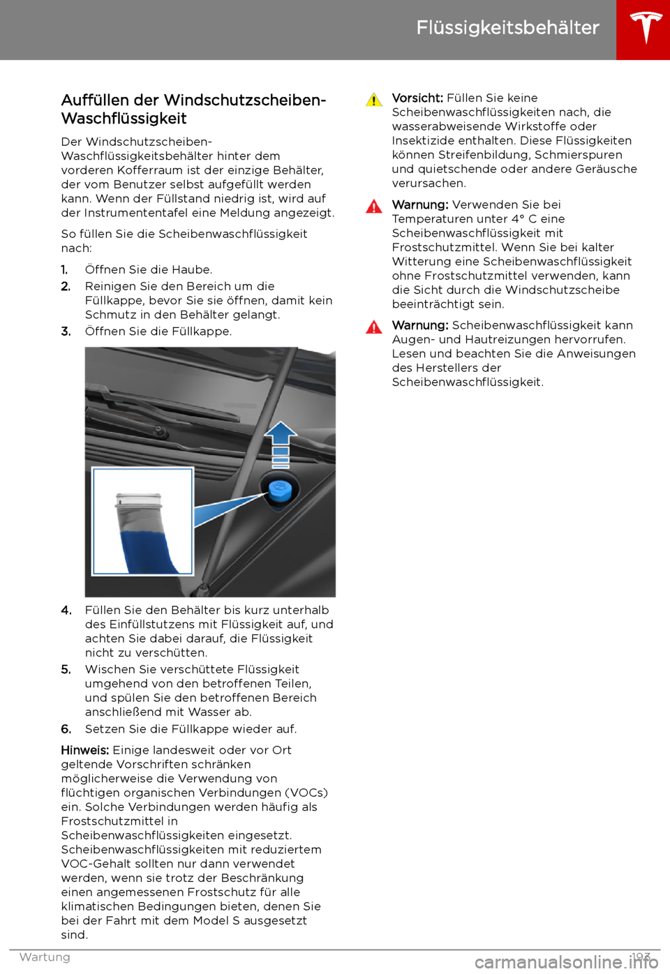 TESLA MODEL S 2019  Betriebsanleitung (in German) Au