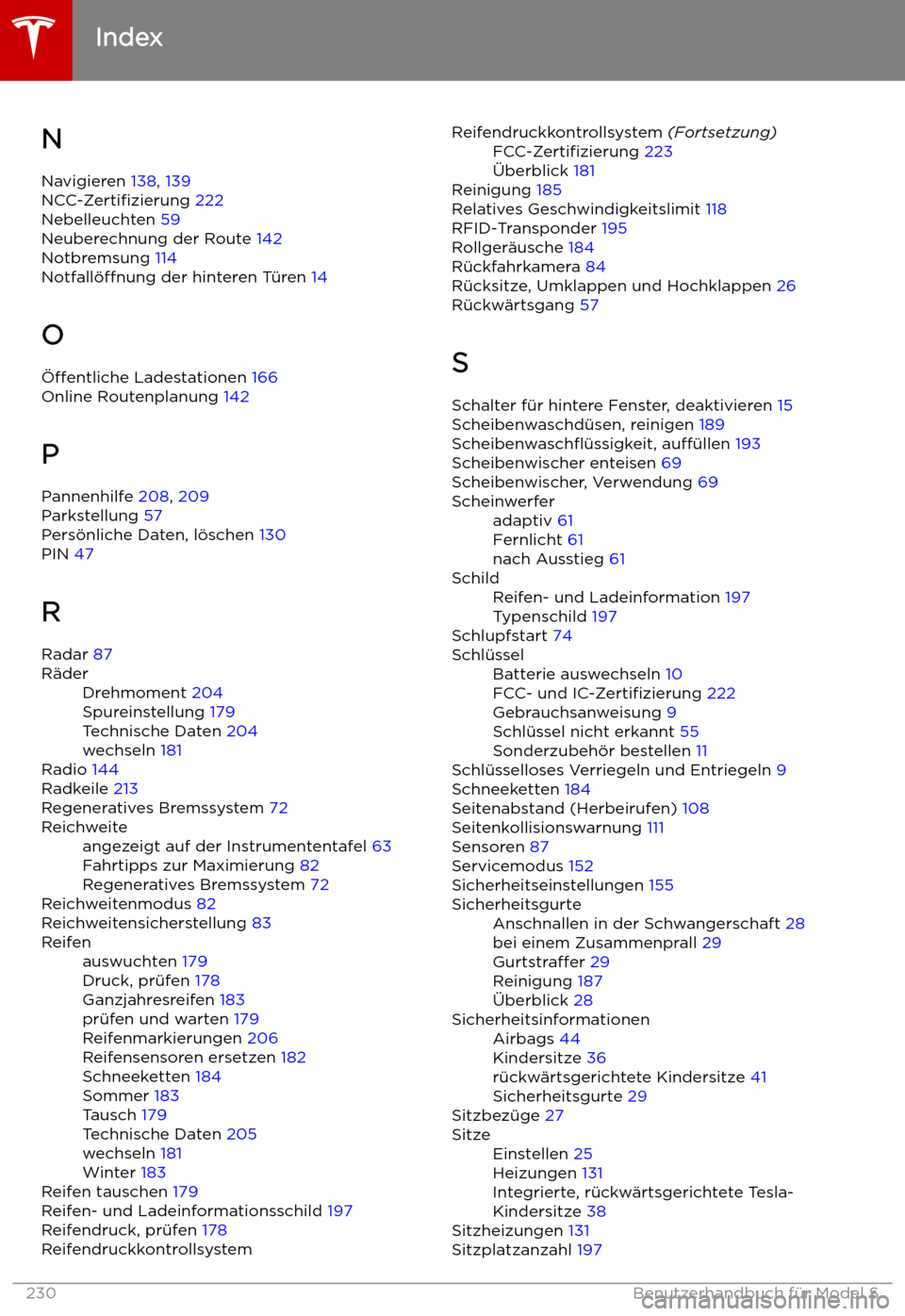 TESLA MODEL S 2019  Betriebsanleitung (in German) NNavigieren  138, 139
NCC-Zerti