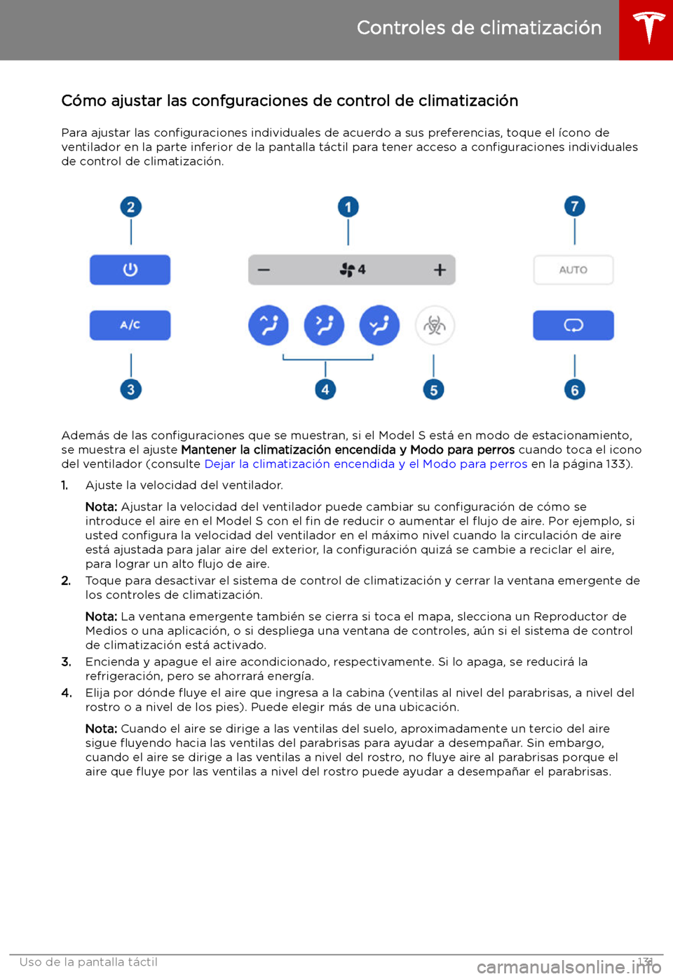 TESLA MODEL S 2019 Manual del propietario (in Spanish) C TESLA MODEL S 2019 Manual del propietario (in Spanish) C