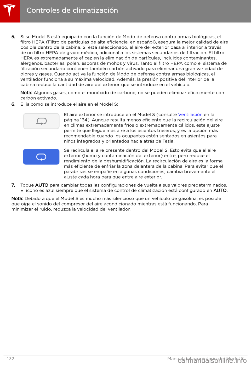 TESLA MODEL S 2019 Manual del propietario (in Spanish) 5.Si su Model S est TESLA MODEL S 2019 Manual del propietario (in Spanish) 5.Si su Model S est