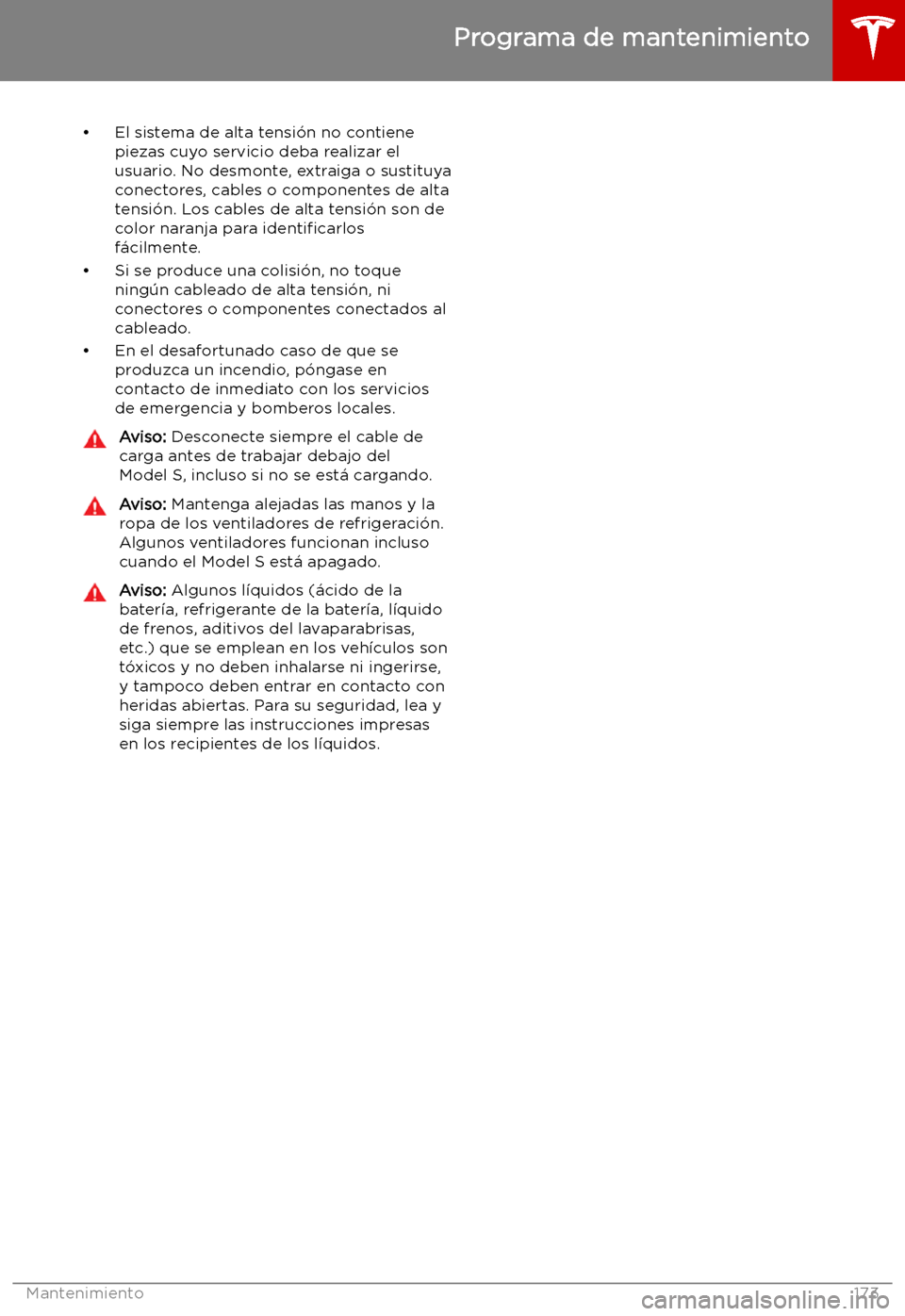 TESLA MODEL S 2019 Manual del propietario (in Spanish) TESLA MODEL S 2019 Manual del propietario (in Spanish)